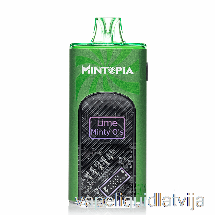 Mintopia Turbo 9000 Vienreizējās Lietošanas Laima Minty Os Vape šķidrums